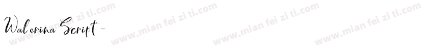 Walerina Script字体转换